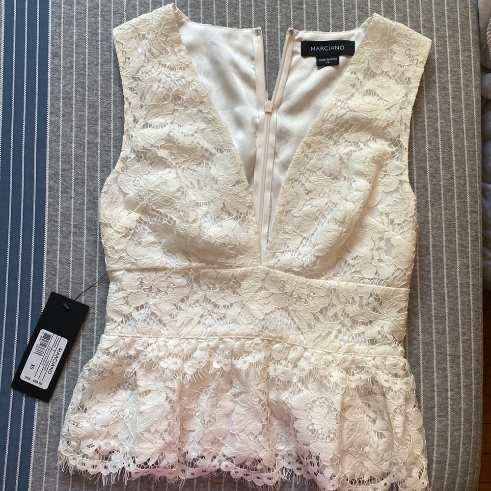 Marciano lace top XS